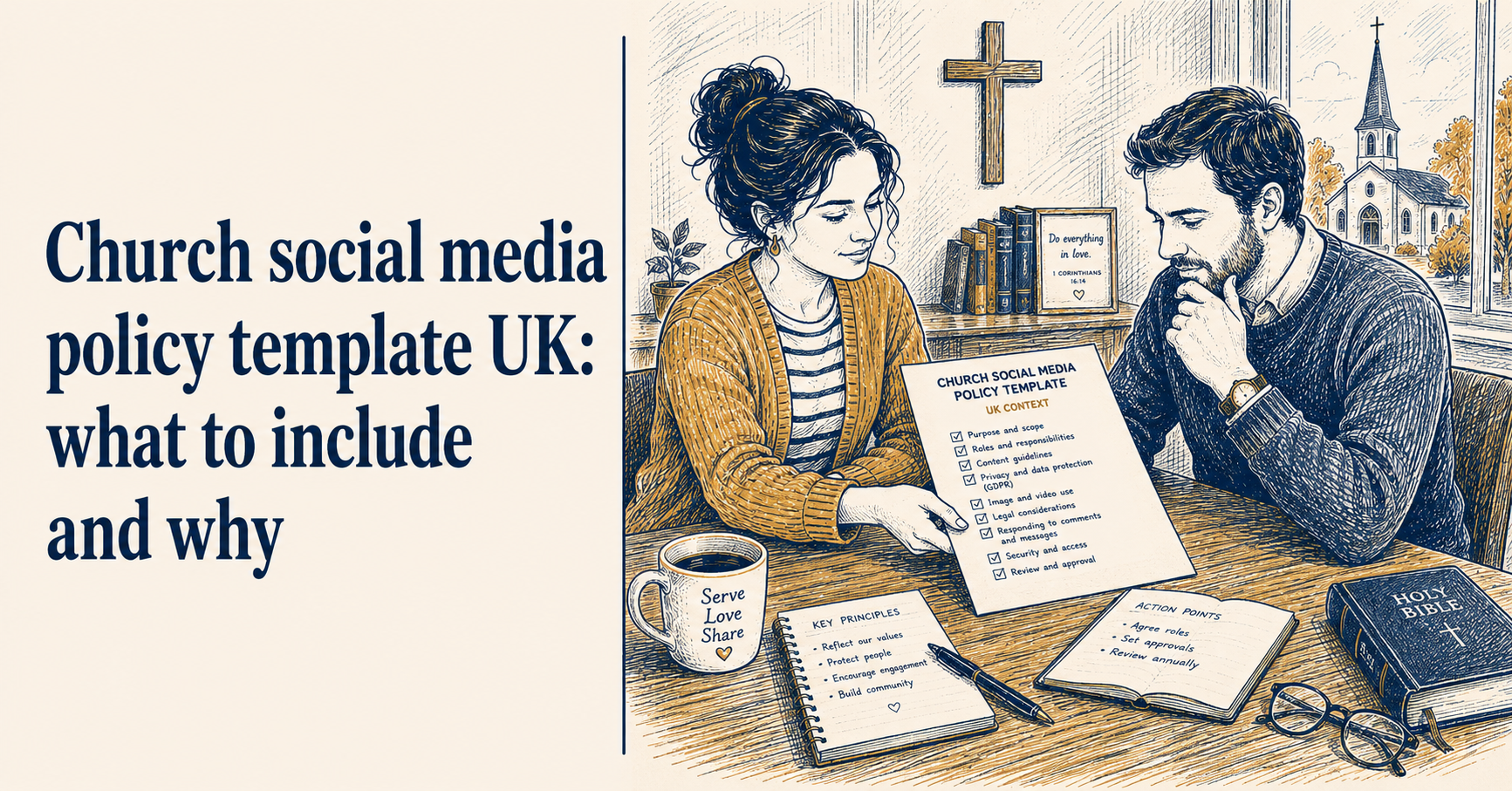 Church social media policy template UK: what to include and why