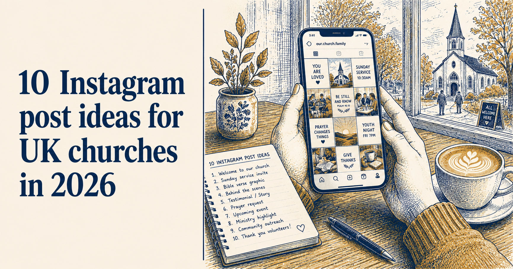 10 Instagram post ideas for UK churches in 2026