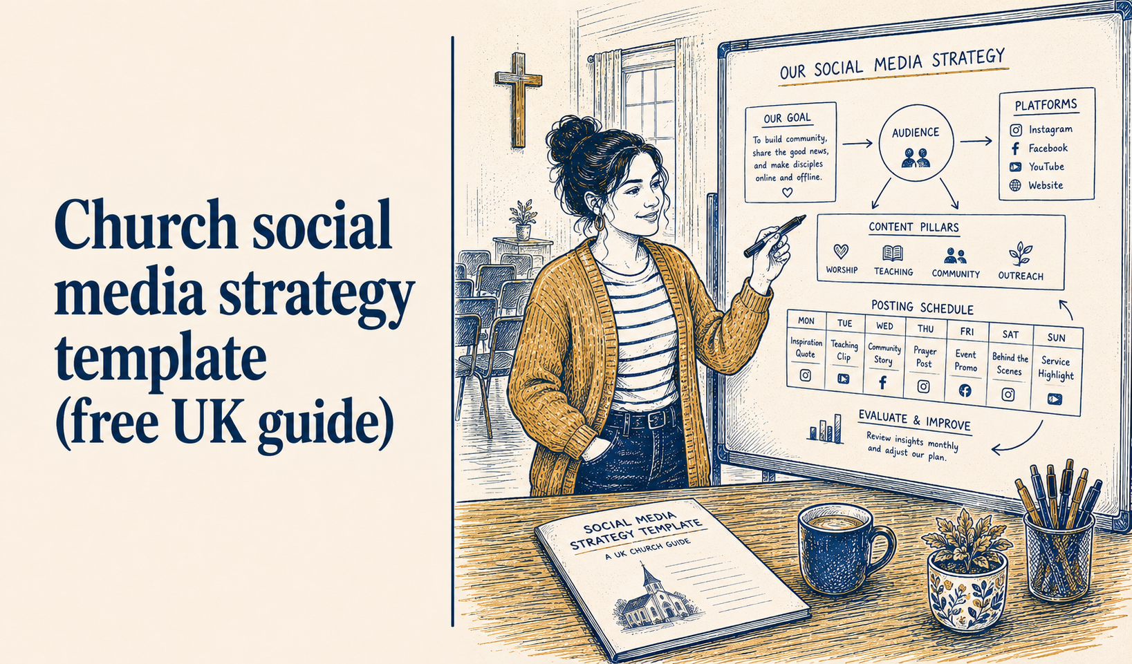 Church social media strategy template (free UK guide)